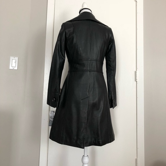 NWT, kenneth cole new york GENUINE leather coat - Picture 6 of 7